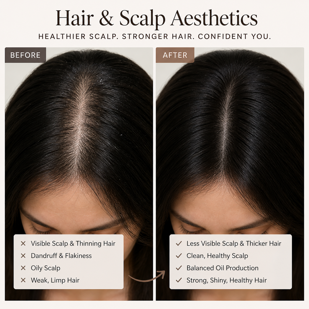 Hair & Scalp Aesthetics - Before and After
