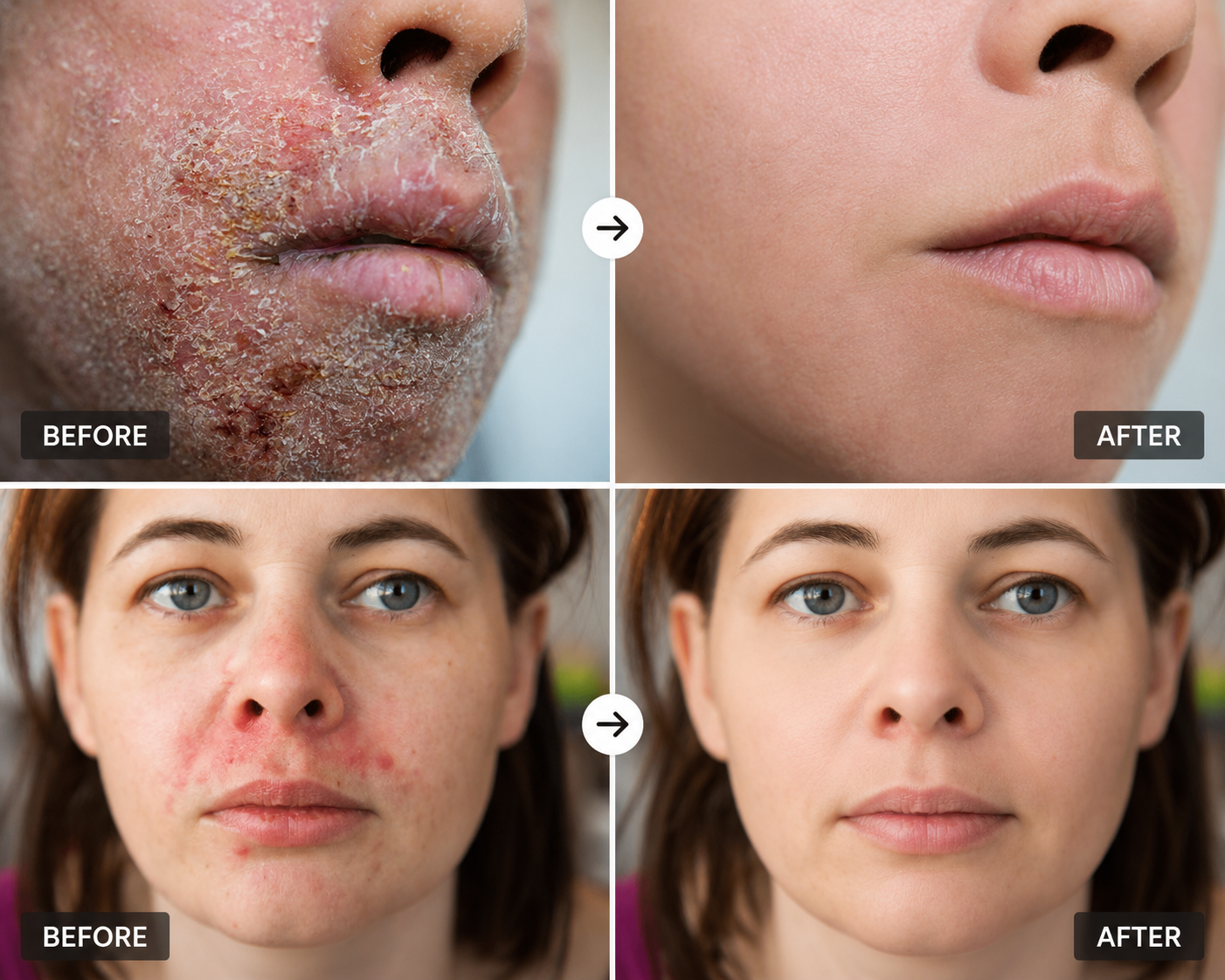 Sensitive & Reactive Skin - Before and After