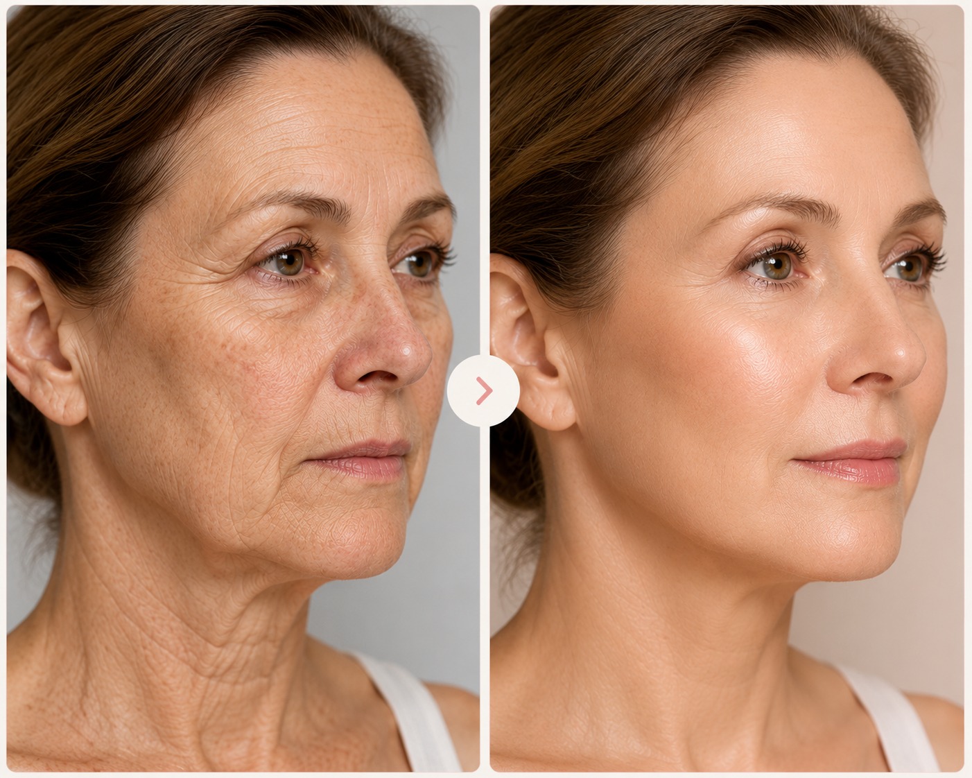 Skin Aging & Facial Rejuvenation - Before and After